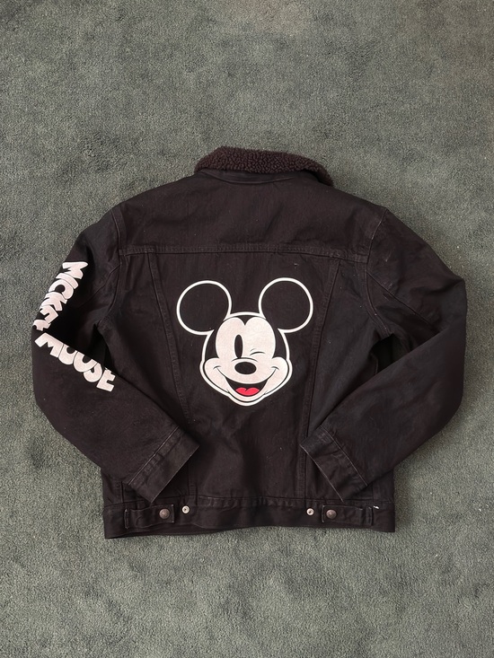 Levi's Jackets & Blazers - Levi's Black Denim Kids Jacket with Mickey Mouse Back Graphic
